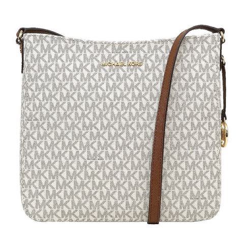 michael kors jet set large messenger vanilla